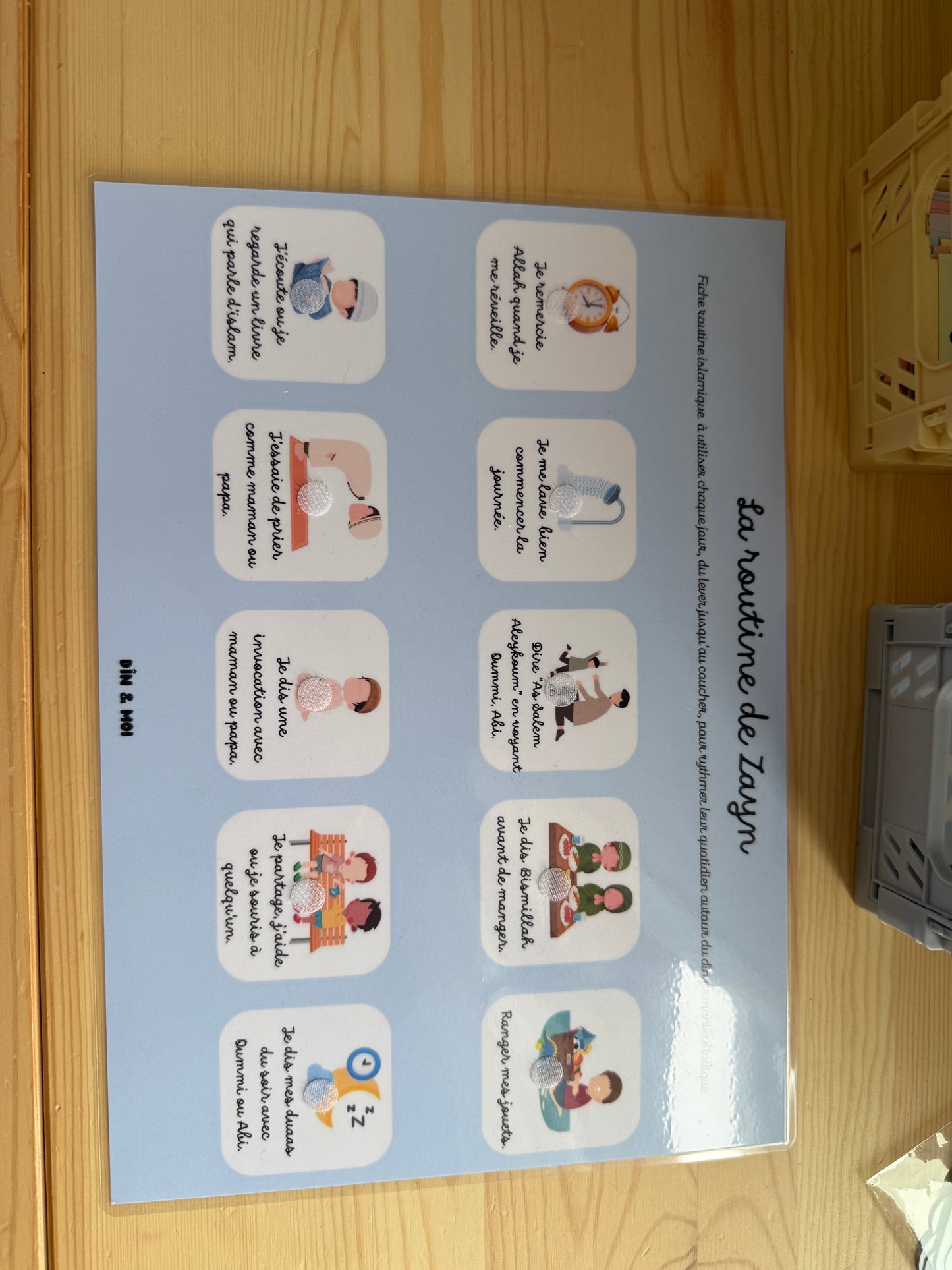 Affiche routine islamique