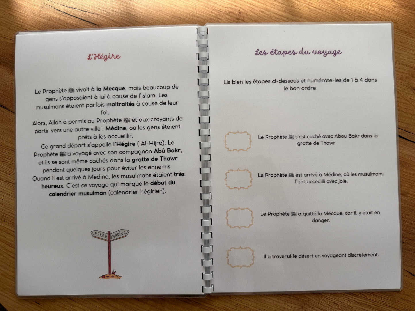 Qitabi, carnet d'activités sur les événements marquants du Prophète ﷺ