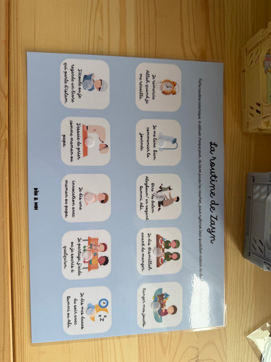 Affiche routine islamique