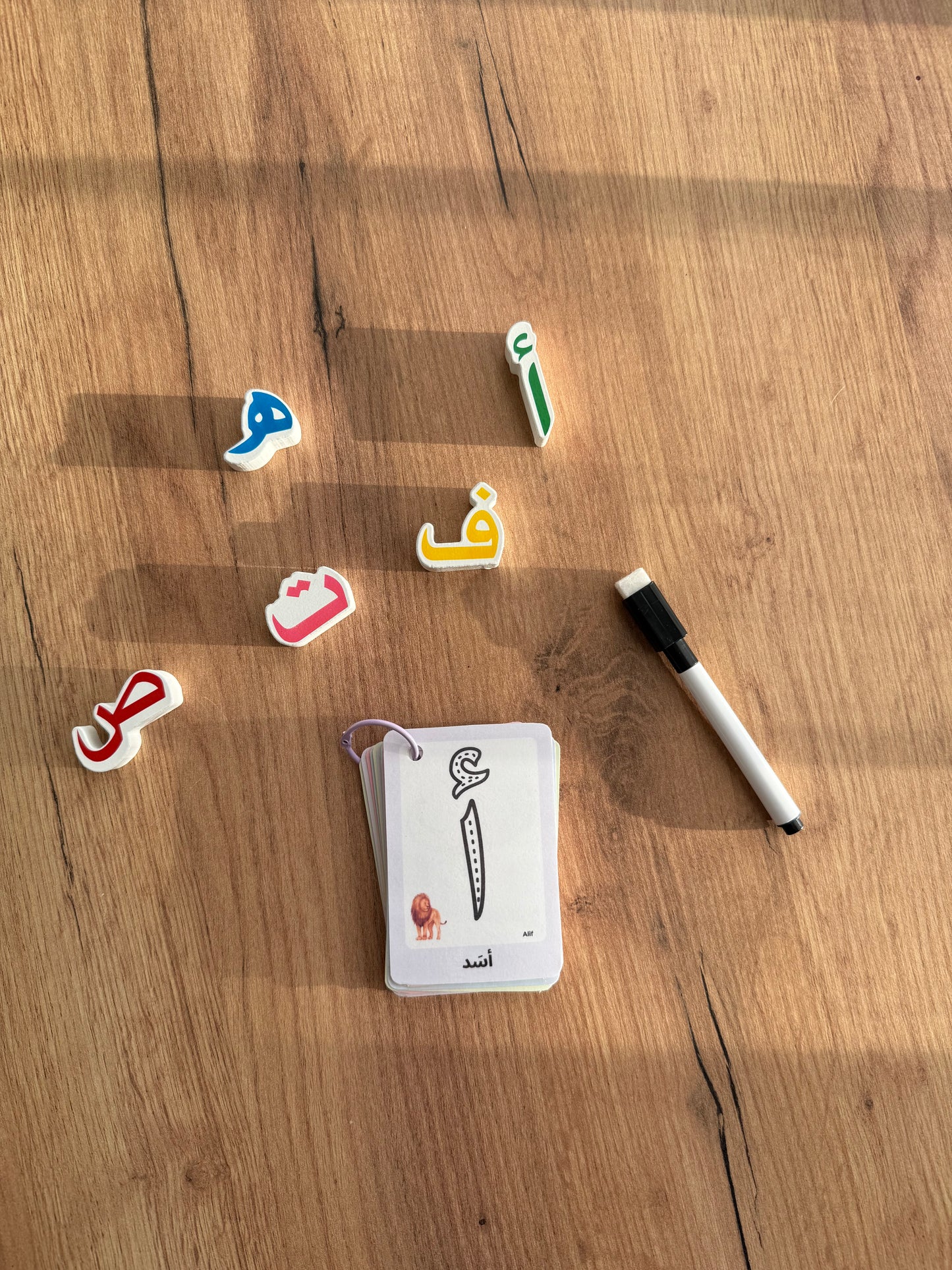 Cartes alphabet arabe